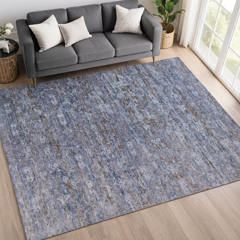 Machine Washable Indoor/Outdoor Chantille ACN2324 Ikat Rug, Rectangle 2'6" x 3'10"