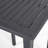 Outdoor Minimalist Acacia Wood Rectangle Bar Table - Dark Gray-1619223128