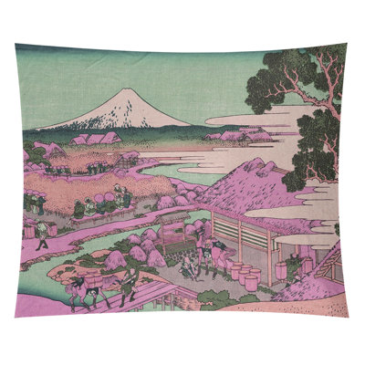 Tapisserie murale « the tea plantation of Katakura »