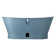 Kateryn 67" Cast Iron Soaking Freestanding Tub in Slate Blue with Included Overflow Drain