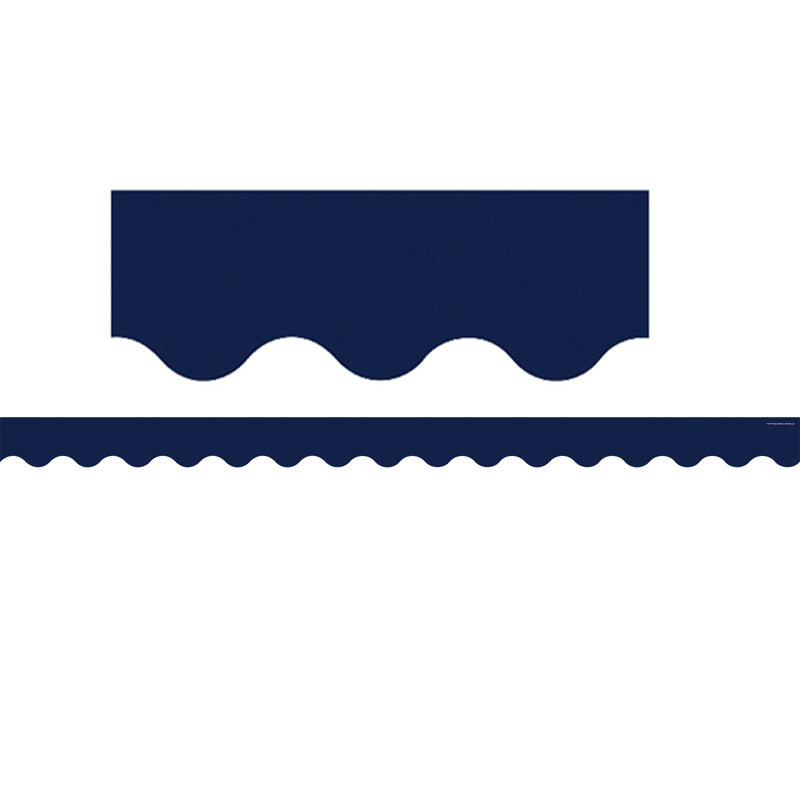 Bordure en bois d'eucalyptus, Bleu marine