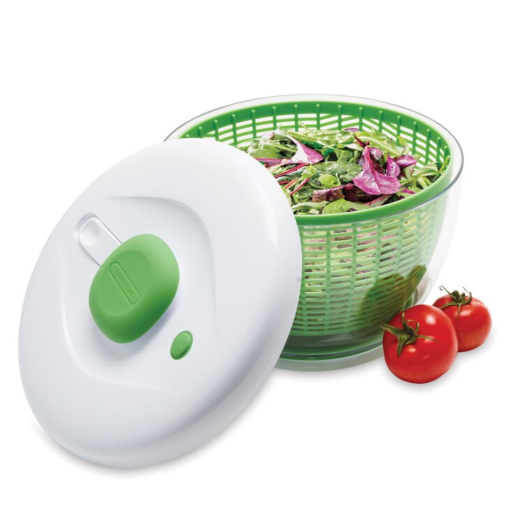  OXO Good Grips Glass Salad Spinner, Large/6.22 Quart, Clear:  Home & Kitchen