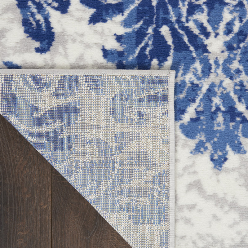 Godliman Floral Indoor Rug, Rectangle 5' x 7'