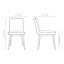 Ensemble de 2 chaises de salle à manger Tura