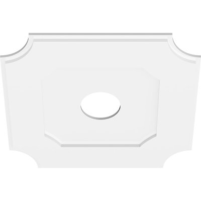 Médaillon de plafond contemporain en PVC de qualité architecturale 24 po x P 5 po x P 14 1/4 po x P 1 po