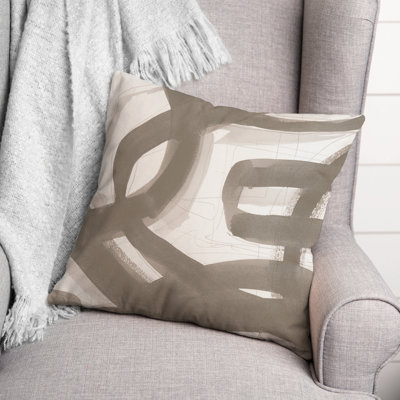  Brushstrokes Outdoor Square Pillow Cover & Insert