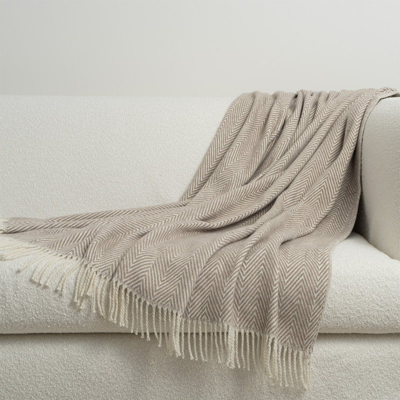 Clayton Throw Blanket, Taupe