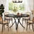 47-Inch Black Round Dining Table