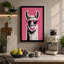 Llama Bubble Gum Modern - Wrapped Canvas-1636717460-1636717461