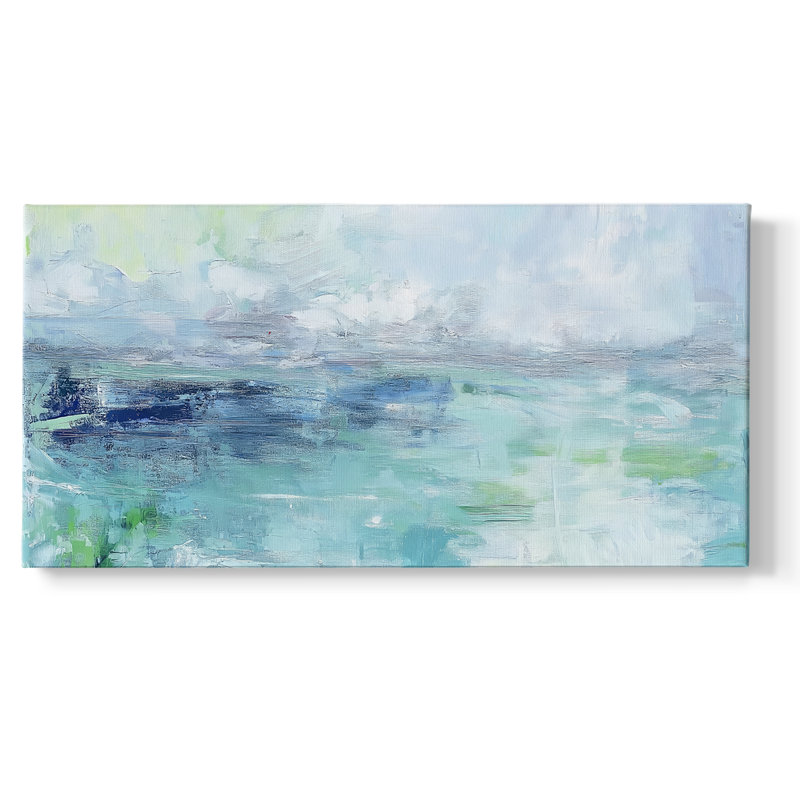 Abstract Seris 6 #XCII-Gallery Wrapped Canvas, 16" H x 32" W