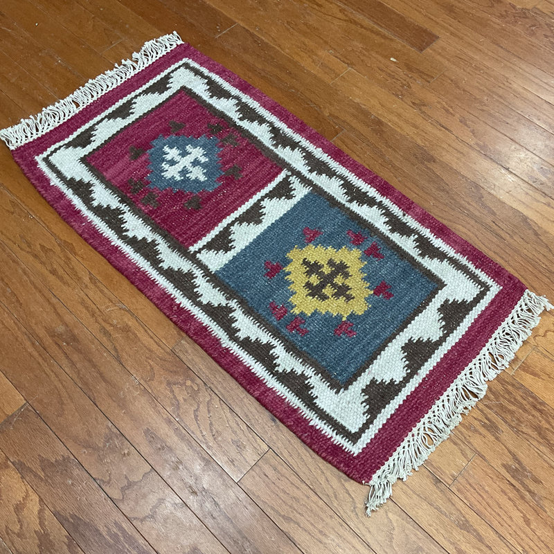 Moorpark Wool Southwestern Indoor Rug, Rectangle 1'8" x 3'3"