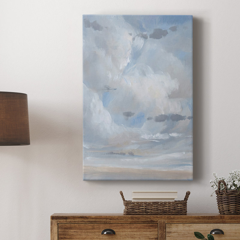 Bleu ciel II - galerie Cavas sur mesure, H 60 po x l 40 po