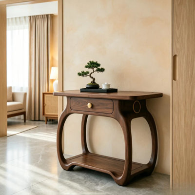 New Chinese-style solid wood console table