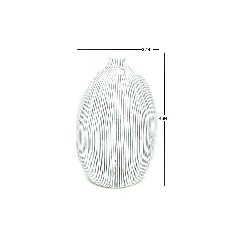 Ensemble de vase de table en porcelaine 2 pièces Bohrer, Gris