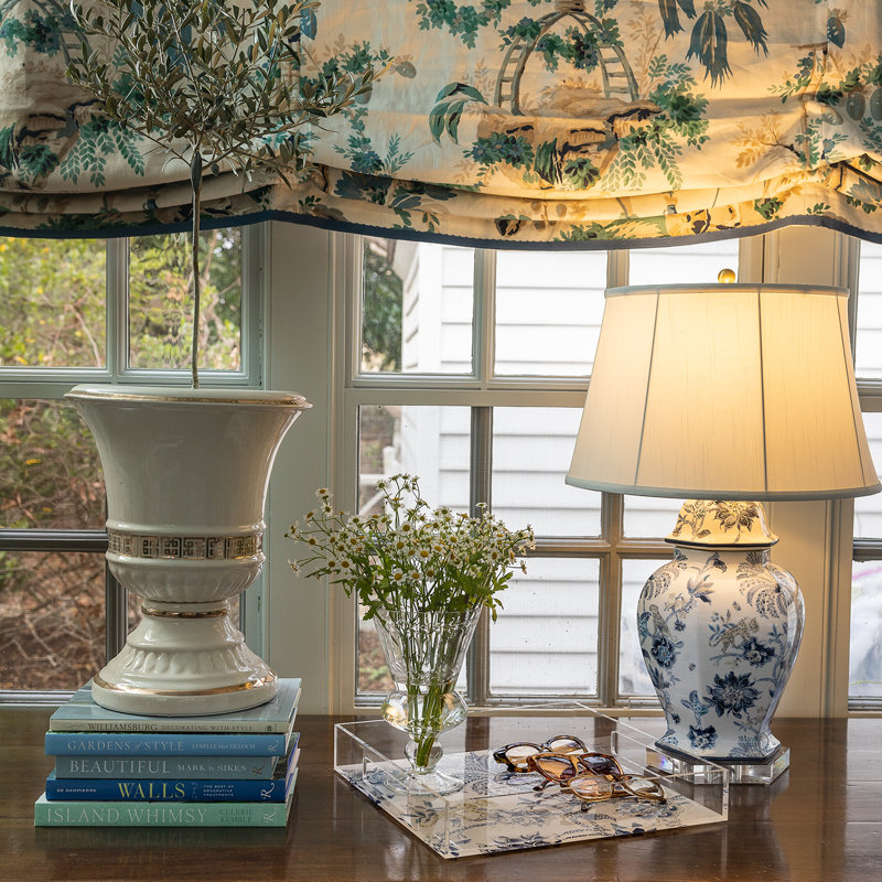 Williamsburg Tray, Blue/White