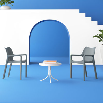 Plastic Outdoor Stacking Dining Armchair