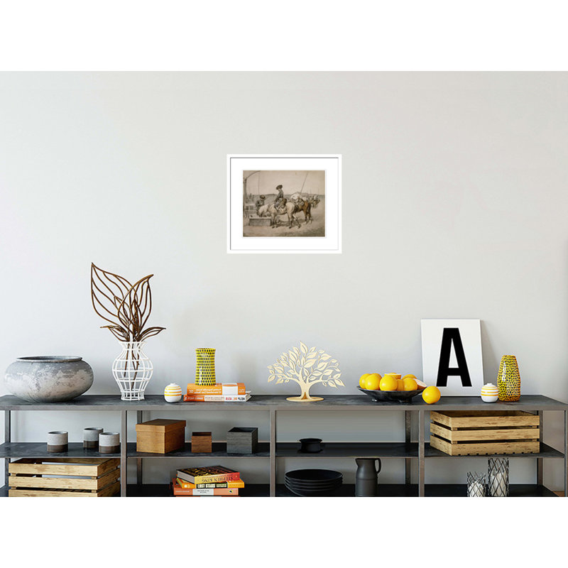 «An Amoor Cossack» par Frederic Remington, impression giclée sur cadre, H 17,75 po x l 20,58 po