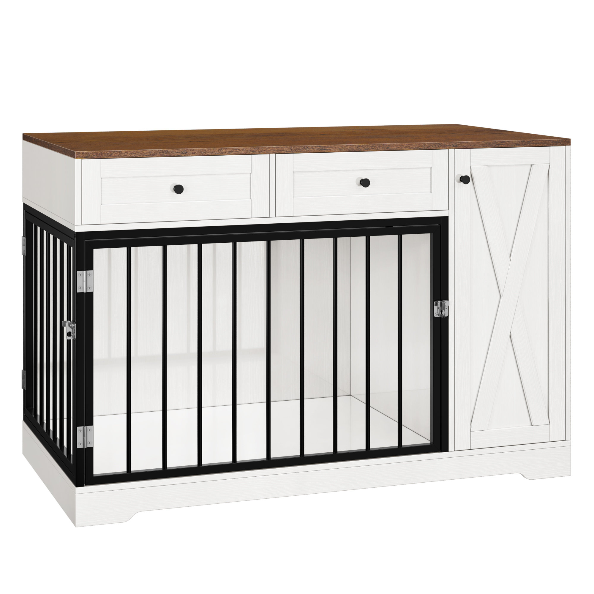 Dog crate clearance cabinet