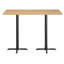 Plateau de table commercial en bois massif de L 60 po x l 30 po avec base en X de 22 po x 22 po-1903296152-1906949253-1906949272
