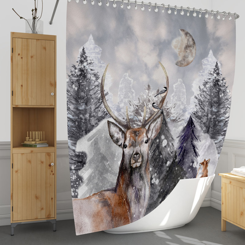 Anatolijs Shower Curtain, 72" H x 70" W