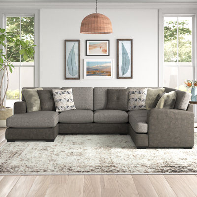 Eastep Upholstered U-Shaped Sectional Left Hand Facing
