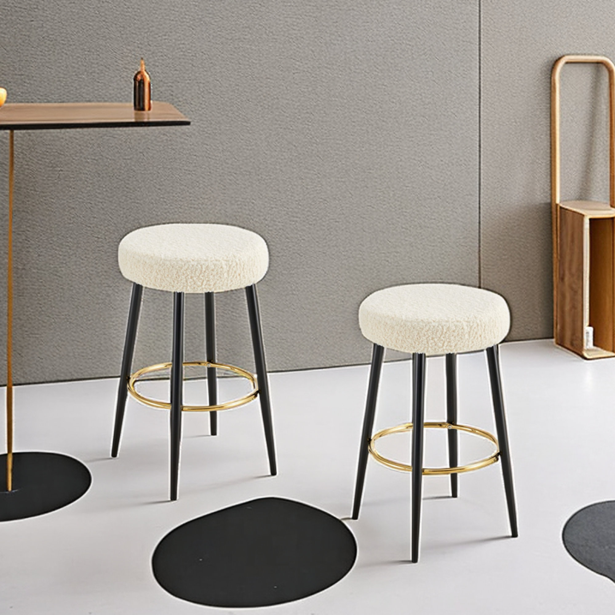 Ivy Bronx Donoghue 29.9'' Boucle Upholstered Bar Stool Wayfair