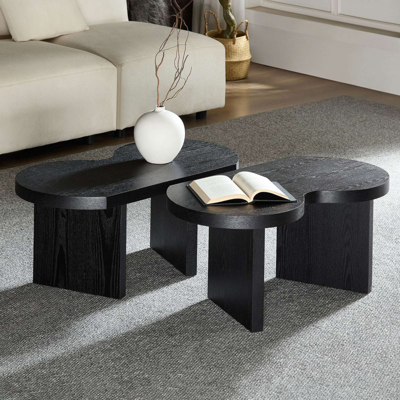 Table basse moderne en panneau de fibres à densité moyenne, utilisée dans les salons, les chambres à coucher et les bureaux