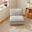Chaise sans accoudoirs en lin Gracey-1529123143