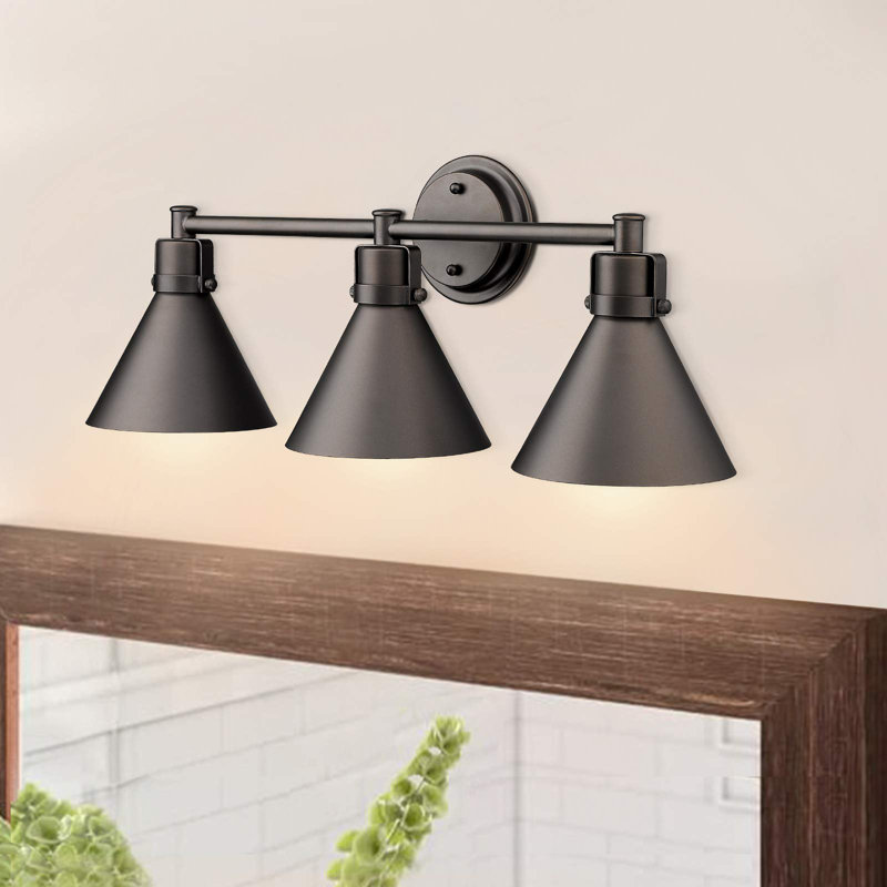 Alberic 3 - Light Dimmable Vanity Light,  Oil Rubbed Bronze 