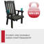 Chaise de patio robuste à dossier haut de 600 lb, porte-gobelets-72018695