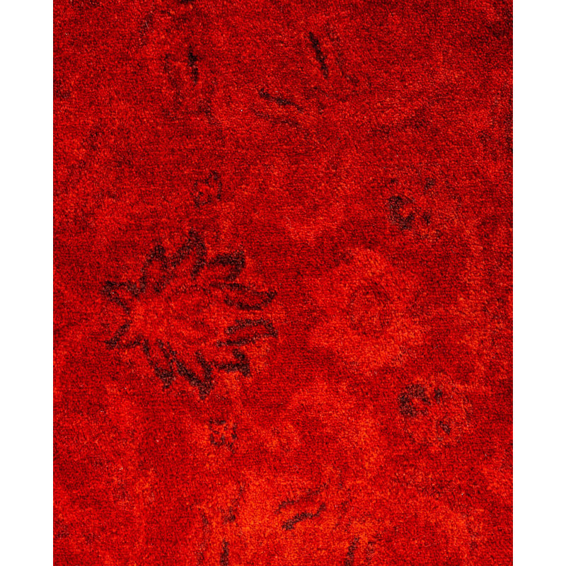 Overdyed One-of-a-Kind 5' 1" X 5' 1" Hand Knotted Area Rug