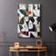Série ABSTRACT LX III - Toile tendue avec châssis de qualité supérieure - Prêt à être accroché-904854517