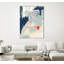 Cendre bleue et cramoisi I, toile encadrée par Giant Art-1993910006