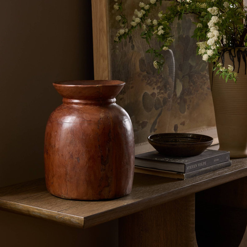 Malbi Solid Wood Table Vase