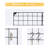 Metal Wall Organizer with Wall Baskets