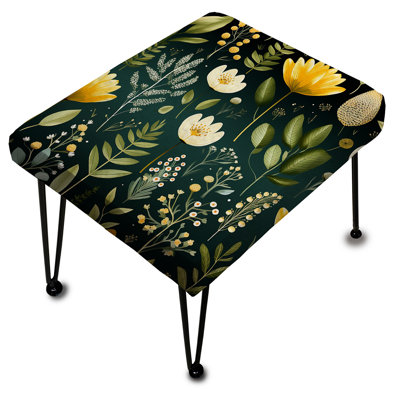 Motif Botanical Bliss Boho - Repose-pieds rectangulaire botanique