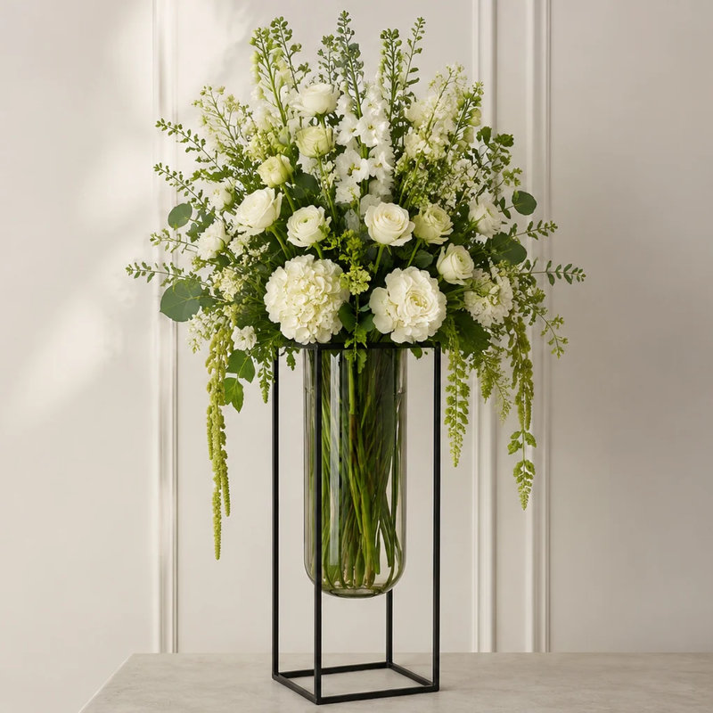 Maniscalco Glass Table Vase, 15.75" H x 4.25" W x 4.25" D