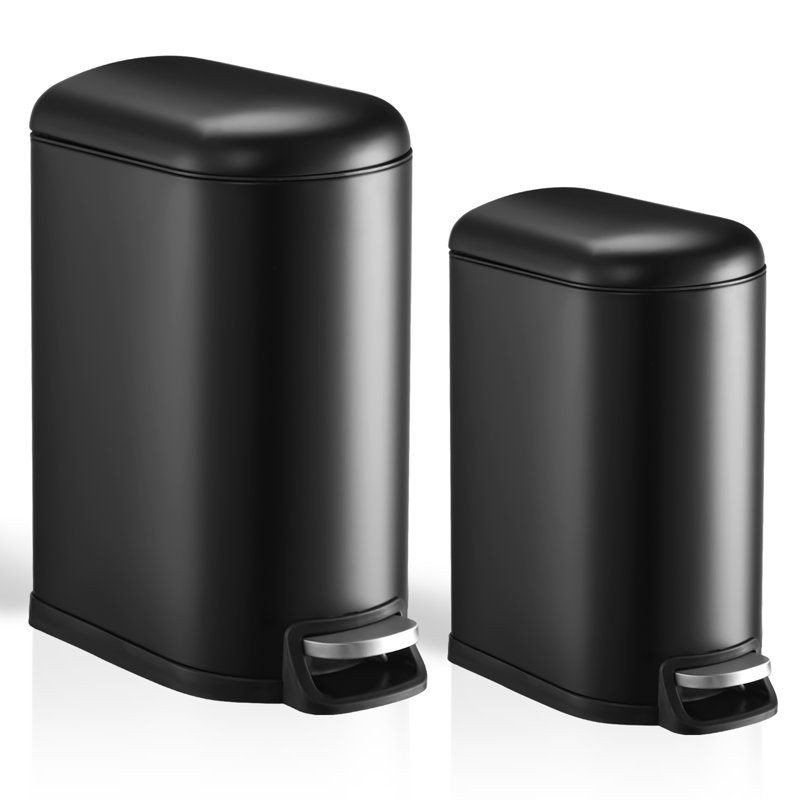 Metal Step On Kitchen Trash Can - 13.2 Gallons