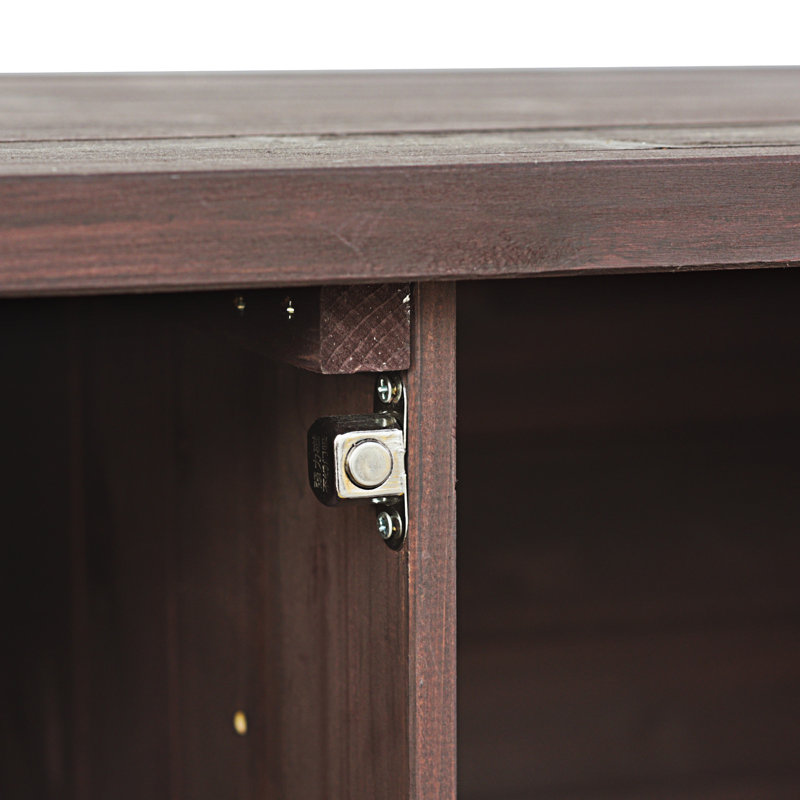 Îlot de cuisine extérieur (tabouret non inclus), Marron foncé
