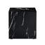 Table basse 15,7 po x 15,7 po x 15,7 po avec finition en marbre noir - crée une table autocollante élégante et invitante à texture vivante, rehaussant la valeur décorative de votre maison-24322609-24322608