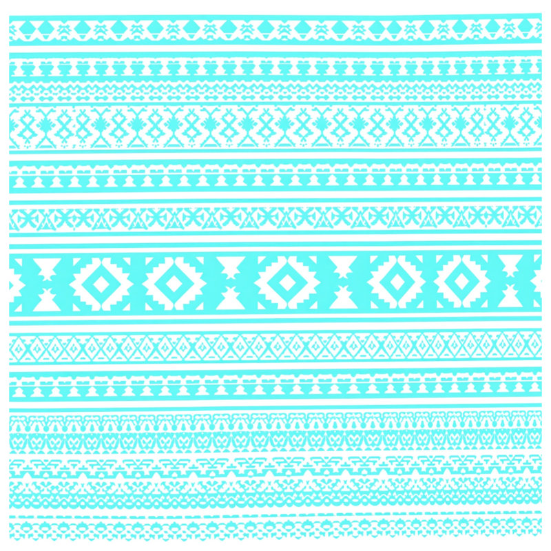 Couvre-lit matelassé à motifs géométriques turquoise toutes tailles, Lit simple