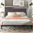 Station Upholstered Metal Platform Bed-32966201-27114080