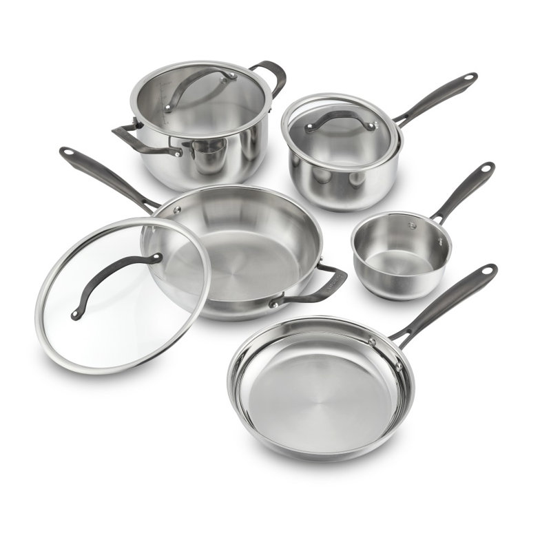 PureRadiance Stainless w/Brushed Titanium Finish 8 Pc Set