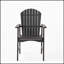 Chaises de salle à manger d'extérieur résistantes aux intempéries en bois d'acacia Adirondack (ensemble de 2), finition, siège durable et confortable pour patio et jardin-720012979