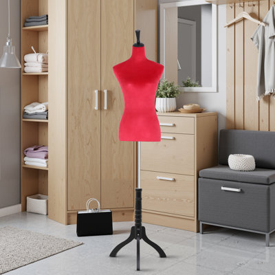 Sewing Mannequin Torso Manikin Dress Form 59-67 Inch Height Adjustable Female Mannequin Dress Model Display Torso Body Tripod Stand Clothing Forms For Retail Clothing Display
