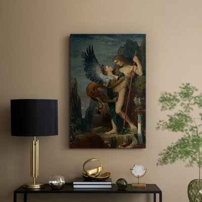 Œdipe et le sphinx - toile tendue par Gustave Moreau