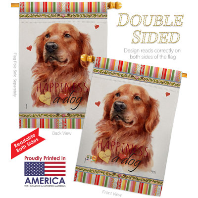Double Sided Polyester Animal House Flag