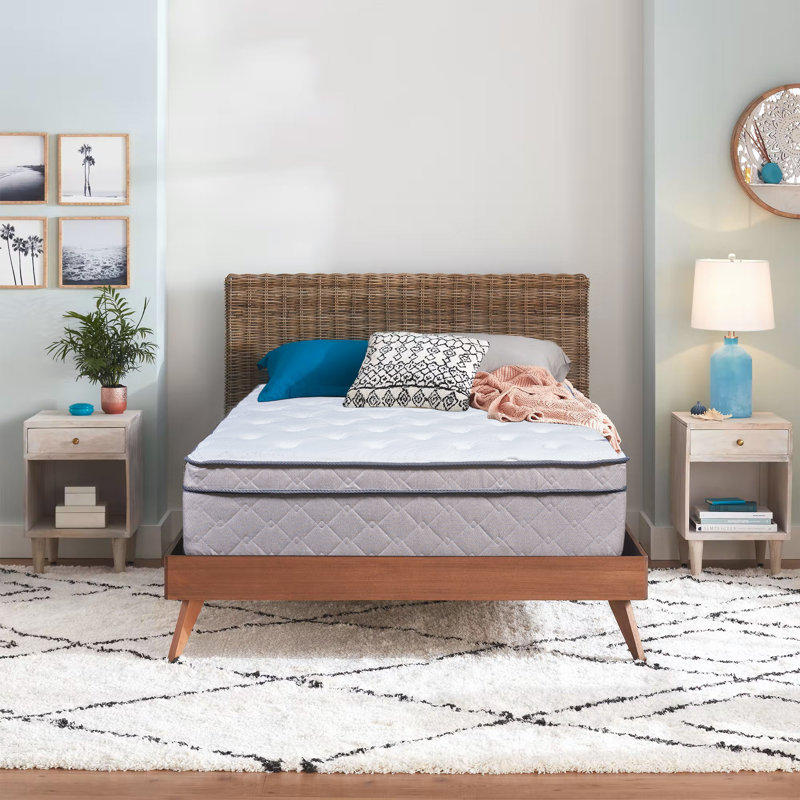 Ravenstein 12" Ultra Plush EuroTop Hybrid Mattress for Motion Isolation & Black, Full / Double, No Box Spring