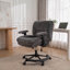 Chaise de bureau à dossier croisé avec roulettes, assise de 64,3 cm de large, soutien lombaire gonflable, accoudoirs réglables en 4D, repose-pieds semi-circulaire, capacité de charge de 150 kg-1676085924