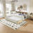 Twin Size Smart Daybed with Trundle, LED Lighting & Wireless Charging Storage Bed-1299269317